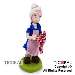 ADORNO ABUELA A. PORCELANA FRIA x 1